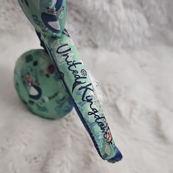 Mint Green and Blue Minnie Mouse Ears Headband - Picture 12 of 14